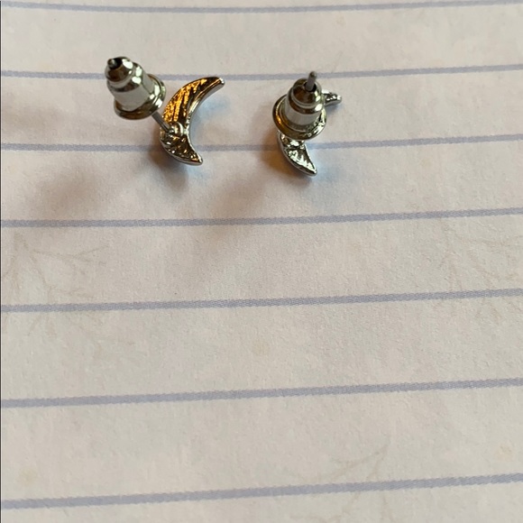 Handmade Crescent Moon Earrings - Picture 6 of 6